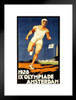 Olympiade Amsterdam 1928 Olympic Runner Running Marathon Sports Vintage Illustration Travel Matted Framed Wall Decor Art Print 20x26