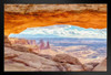 Mesa Arch at Sunrise Canyonlands National Park Utah Mountains Photo Photograph Sunset Landscape Pictures Scenic Scenery Nature Photography Scenes Art Print Poster No Glare Wood Frame Display 8x12