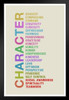 Character Bravery Compassion Courage Creativity Curiosity Colorful Motivational Inspirational Classroom Art Print Stand or Hang Wood Frame Display Poster Print 9x13