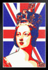 Queen Victoria Union Jack Flag Pop Art Print Stand or Hang Wood Frame Display Poster Print 9x13