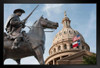 Terrys Texas Rangers Monument State Capitol Dome Photo Photograph Art Print Stand or Hang Wood Frame Display Poster Print 13x9