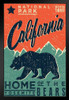 California Home of the Yosemite Bears Travel Photo Photograph Art Print Stand or Hang Wood Frame Display Poster Print 9x13