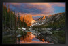 Dream Lake Rocky Mountain National Park Photo Photograph Art Print Stand or Hang Wood Frame Display Poster Print 13x9