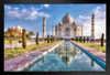 Taj Mahal in Autumn Agra India Photo Photograph Stand or Hang Wood Frame Display 9x13