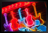 Illuminated Guitars on Beale Street in Memphis Photo Photograph Art Print Stand or Hang Wood Frame Display Poster Print 13x9