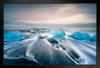 Jokulsarlon Glacial Lake Icebergs Landscape Photo Art Print Stand or Hang Wood Frame Display Poster Print 13x9