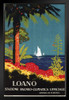 Loano Italy Vintage Travel Art Print Stand or Hang Wood Frame Display Poster Print 9x13