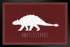 Dinosaur Ankylosaurus Maroon Dinosaur Poster For Kids Room Dino Pictures Bedroom Dinosaur Decor Dinosaur Pictures For Wall Dinosaur Wall Art Prints for Walls Stand or Hang Wood Frame Display 9x13