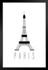 Cities Paris Eiffel Tower White Art Print Stand or Hang Wood Frame Display Poster Print 9x13