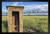 Outhouse with a View Grand Teton National Park Photo Photograph Art Print Stand or Hang Wood Frame Display Poster Print 13x9