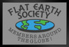 Flat Earth Society Members Around The Globe Funny Art Print Stand or Hang Wood Frame Display Poster Print 9x13