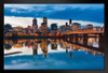 Willamette River Reflections Portland Oregon Photo Photograph Stand or Hang Wood Frame Display 9x13