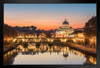 Saint Peter Basilica at Sunset Photo Photograph Art Print Stand or Hang Wood Frame Display Poster Print 13x9