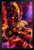 Phoenix Rising Eagle On Fire By Ruth Thompson Fantasy Poster Like Dragon Stand or Hang Wood Frame Display 9x13