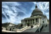 United States Capitol Building Under Blue Sky Photo Photograph Art Print Stand or Hang Wood Frame Display Poster Print 13x9