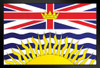 Flag of British Columbia Province Canada Art Print Stand or Hang Wood Frame Display Poster Print 9x13