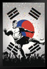 South Korea Soccer National Team Sports Art Print Stand or Hang Wood Frame Display Poster Print 9x13