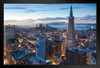 San Francisco California Skyline at Sunset Photo Photograph Art Print Stand or Hang Wood Frame Display Poster Print 13x9