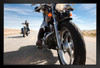 Two Bikers Riding Motorcycles Along Route 66 Photo Photograph Art Print Stand or Hang Wood Frame Display Poster Print 13x9