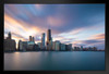 Chicago Illinois Skyline from Lake Michigan Photo Photograph Art Print Stand or Hang Wood Frame Display Poster Print 13x9