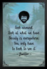 Bob Ross Look Around Beauty Is Everywhere Painting Famous Motivational Inspirational Quote Art Print Stand or Hang Wood Frame Display Poster Print 9x13