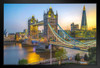 Tower Bridge and the Shard at Sunset London England UK Photo Photograph Art Print Stand or Hang Wood Frame Display Poster Print 13x9