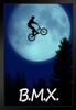 BMX The Extraterrestrial Parody Funny Art Print Stand or Hang Wood Frame Display Poster Print 9x13