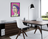 Queen Elizabeth II Portrait Bright Pop Art Crown Cool Wall Art Print Poster 12x18