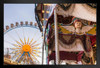 Carousel and Ferris Wheel at a Carnival Photo Photograph Stand or Hang Wood Frame Display 9x13