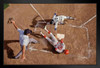 Umpire Signaling Baseball Player Safe Photo Photograph Art Print Stand or Hang Wood Frame Display Poster Print 13x9