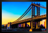 Manhattan Bridge Sunset by Chris Lord Photo Photograph Art Print Stand or Hang Wood Frame Display Poster Print 9x13