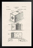 First Film Camera By George Eastman Official Patent Diagram Stand or Hang Wood Frame Display 9x13