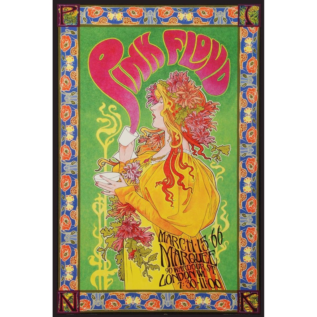 Pink Floyd Marquee 66 Bob Masse Music Cool Huge Large Giant Poster