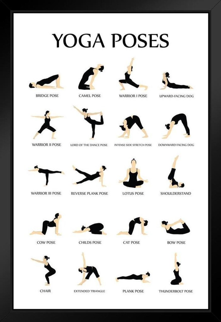 Different Yoga Poses Stock Illustration - Download Image Now - Activity,  Adult, Backgrounds - iStock