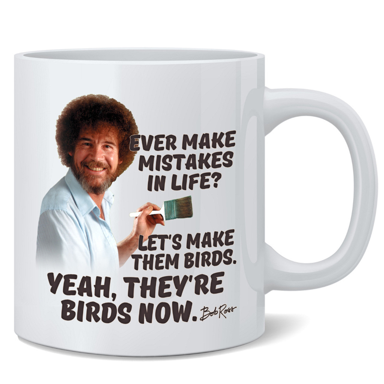 Bob Ross Coffee Mug Bob Ross Gifts Happy Little Accidents Bob Ross