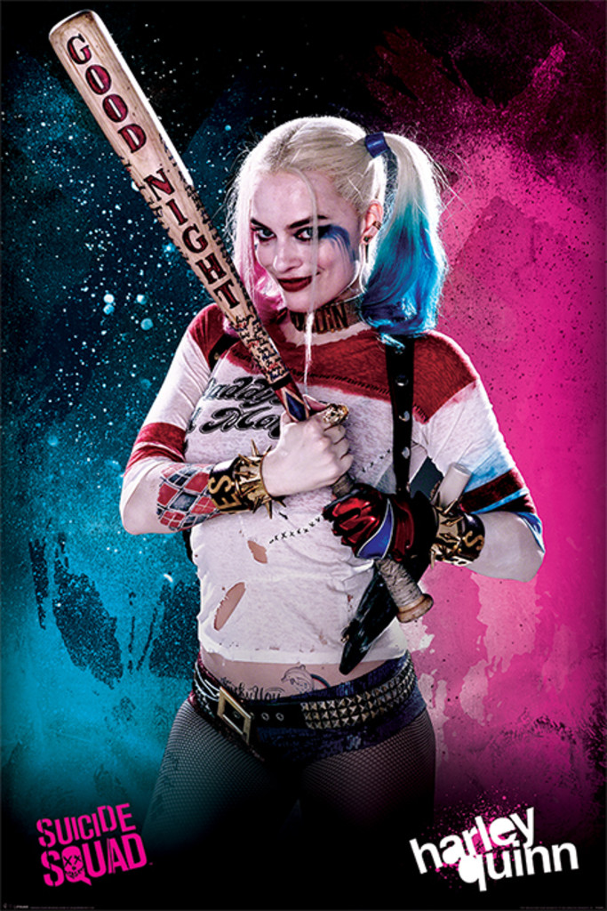 Suicide Squad Good Night Harley Quinn Movie Cool Wall Decor Art