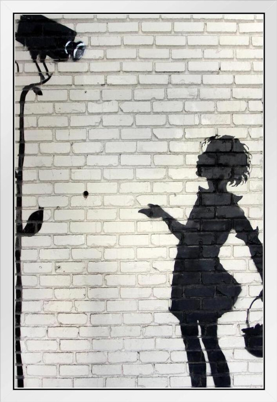 Banksy Posters Canvas Prints, Banksy Graffiti Art Girl
