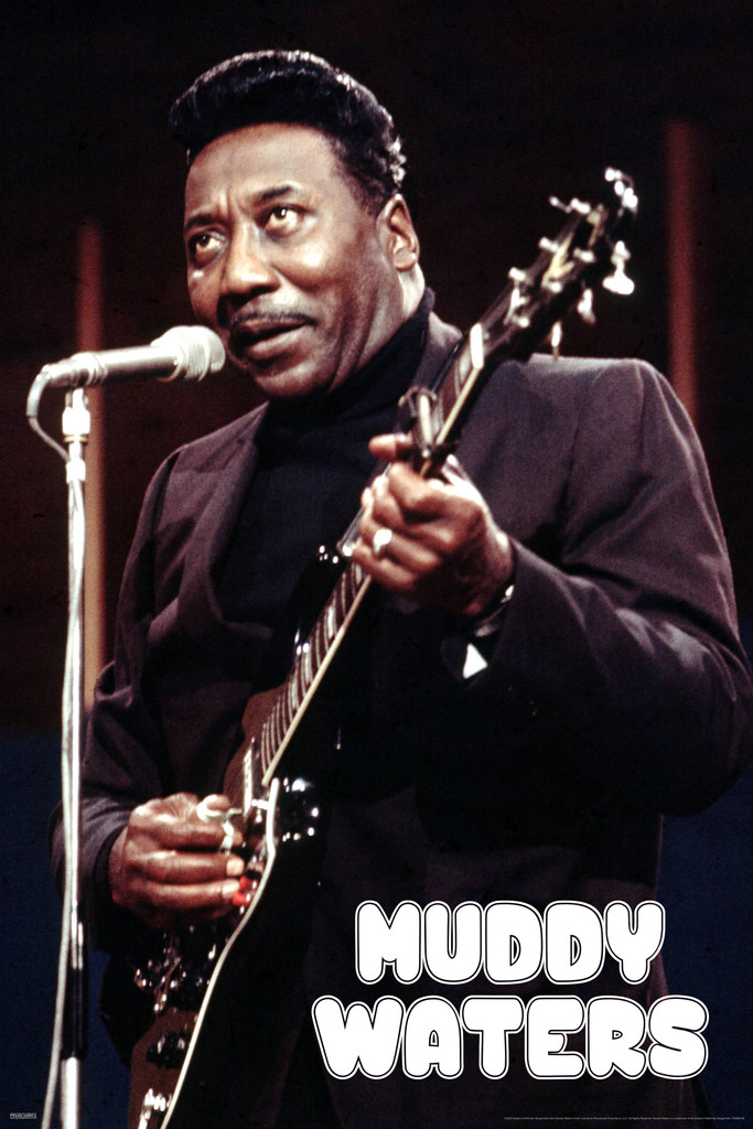 Muddy Waters 1968 Concert Blues Music Legend Retro Vintage Style