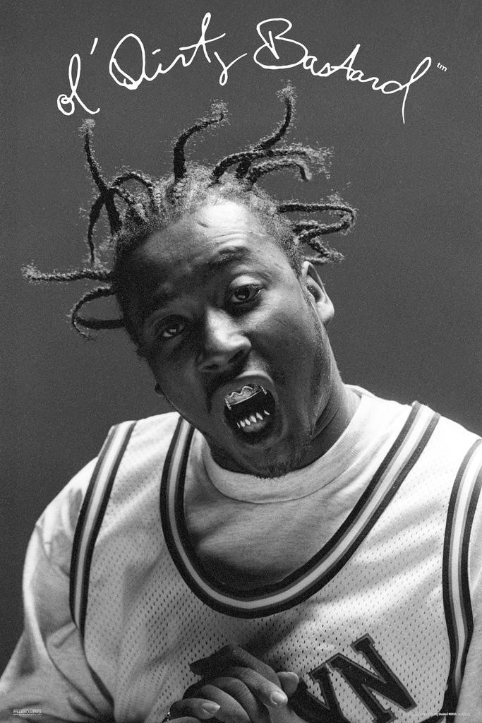 Ol Dirty Bastard Black and White Photo ODB Retro Vintage Rapper