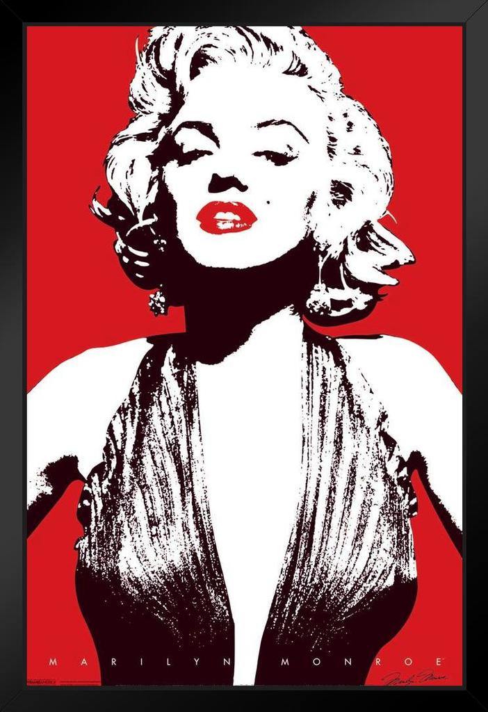 Marilyn Monroe Red Pop Art Lips Hollywood Sex Symbol Actress