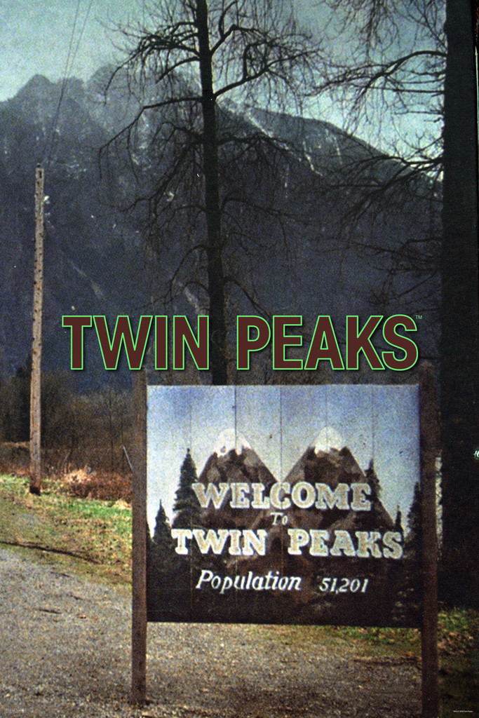 David Lynch「WELCOME TO TWIN PEAKS」 Twin Peaks Welcome Sign Opening Credits Season 1 David Lynch TV