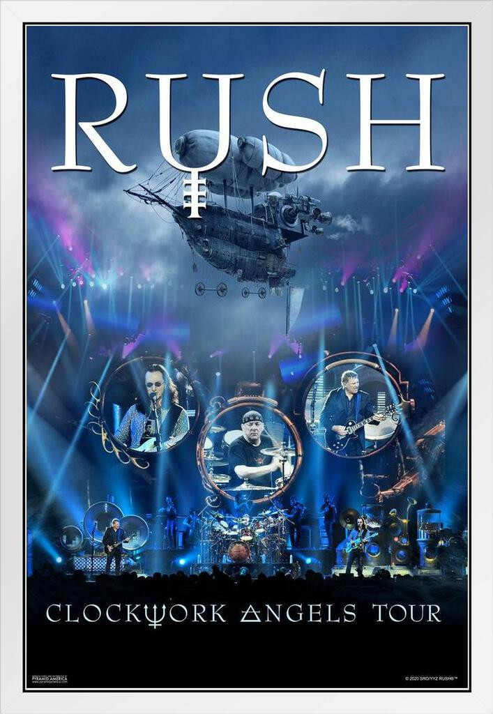 Rush Clockwork Angels Tour Live Concert Retro Vintage Style Rock