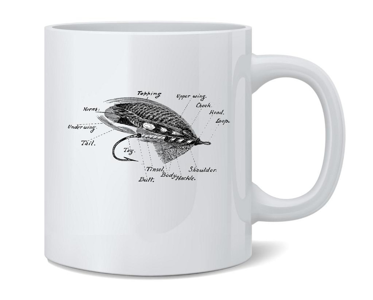 Fishing Lure Retro Vintage Fisherman Ceramic Coffee Mug Tea Cup Fun Novelty  Gift 12 oz - Poster Foundry