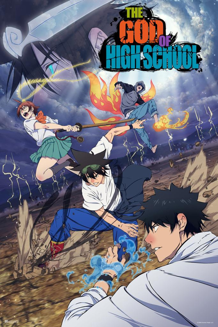 The God of High School Anime Series Trio Crunchyroll Webtoon God of  Highschool Poster Manga Jin Mori Anime Poster Bedroom Decor GOHS Anime  Merchandise Thick Paper Sign Print Picture 8x12 - Poster
