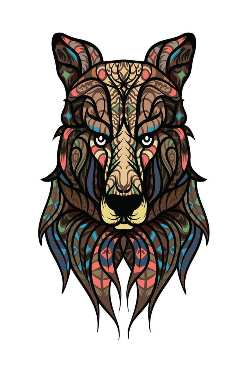 Wolf & Forest | Wolf face, Wolf tattoos, Black and grey tattoos