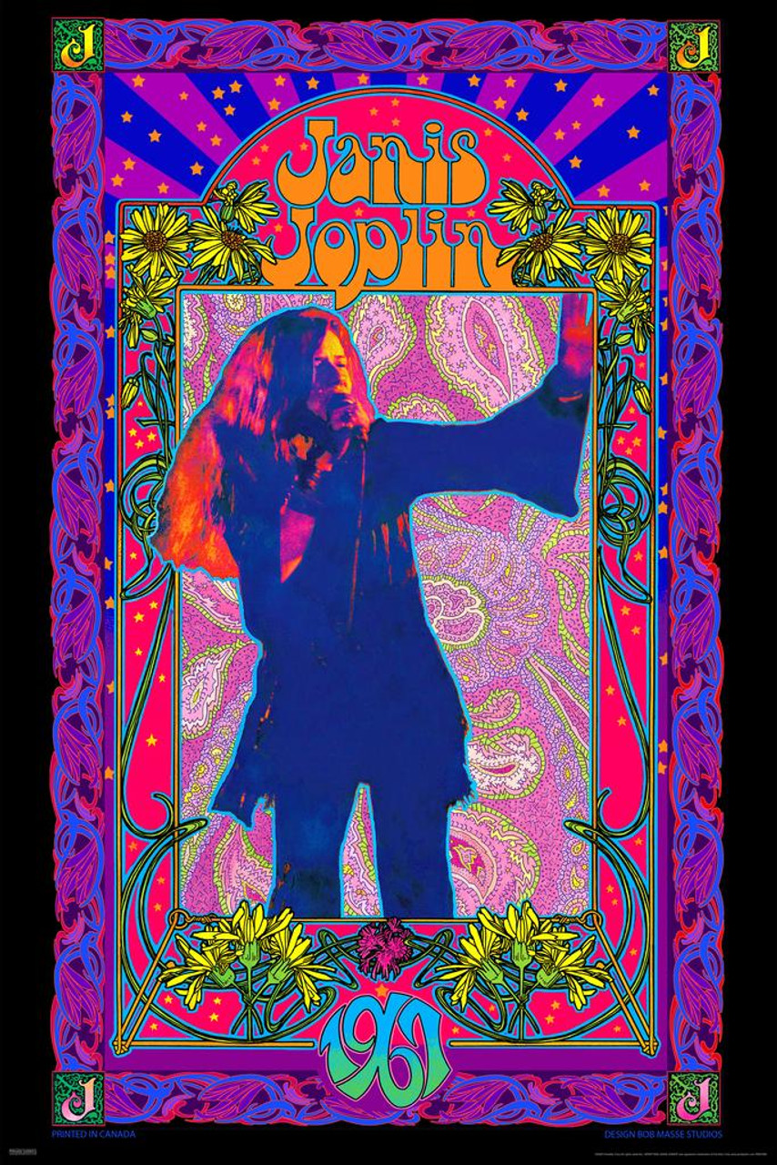 psychadelic vintage rock concert poster