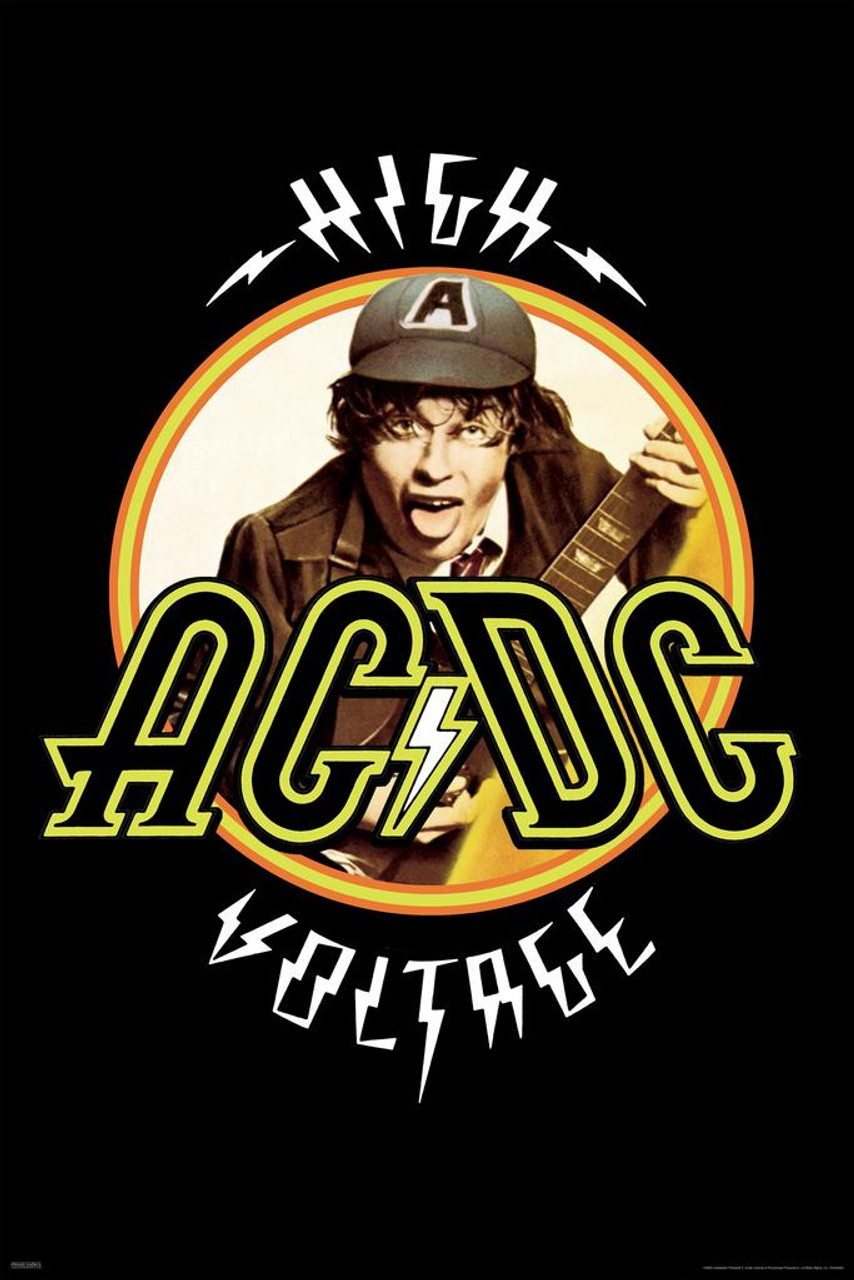 AC/DC High Voltage Cover Rock Band Music Classic Retro Vintage Canvas Art Wall Decor 16x24 - Poster Foundry