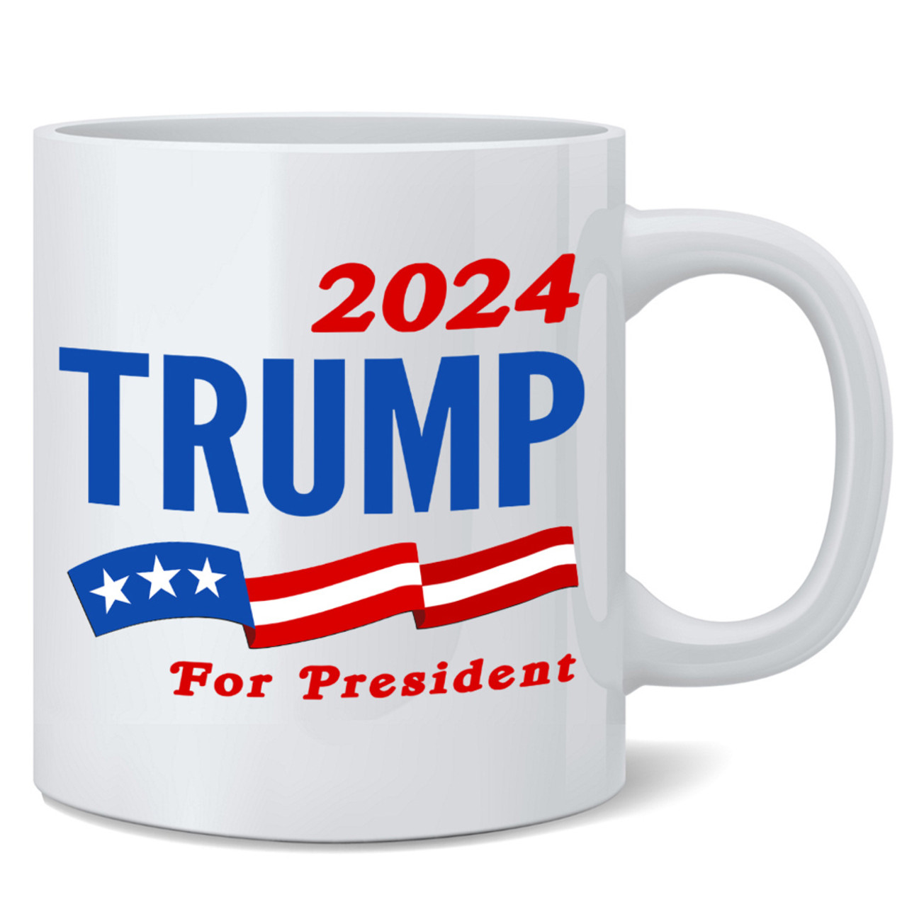 Donald Trump 2024 For President Election MAGA Merchandise Campaign Ceramic  Coffee Mug Tea Cup Fun Novelty 12 oz