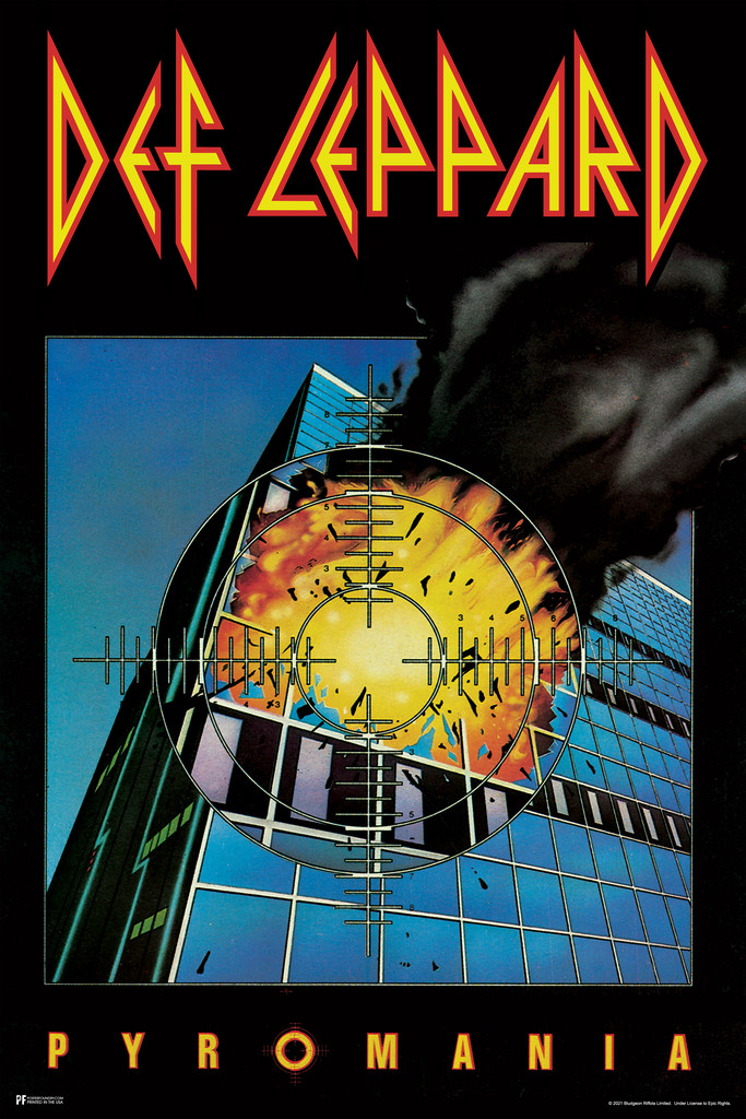 Def Leppard Pyromania Album Cover Heavy Metal Music Merchandise