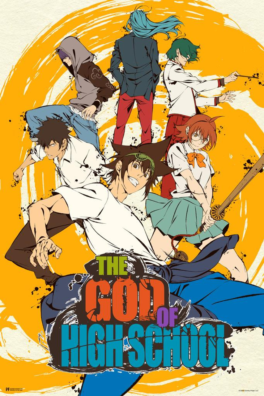 Laminated The God of High School Anime Series Key Art Crunchyroll Webtoon  God of Highschool Poster Manga Jin Mori Anime Poster Bedroom Decor Manhwa  GOHS Anime Merchandise Poster Dry Erase Sign 12x18 
